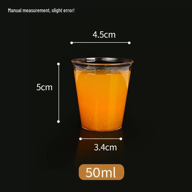 Disposable 50ml Mini Hard Plastic Tasting Cups