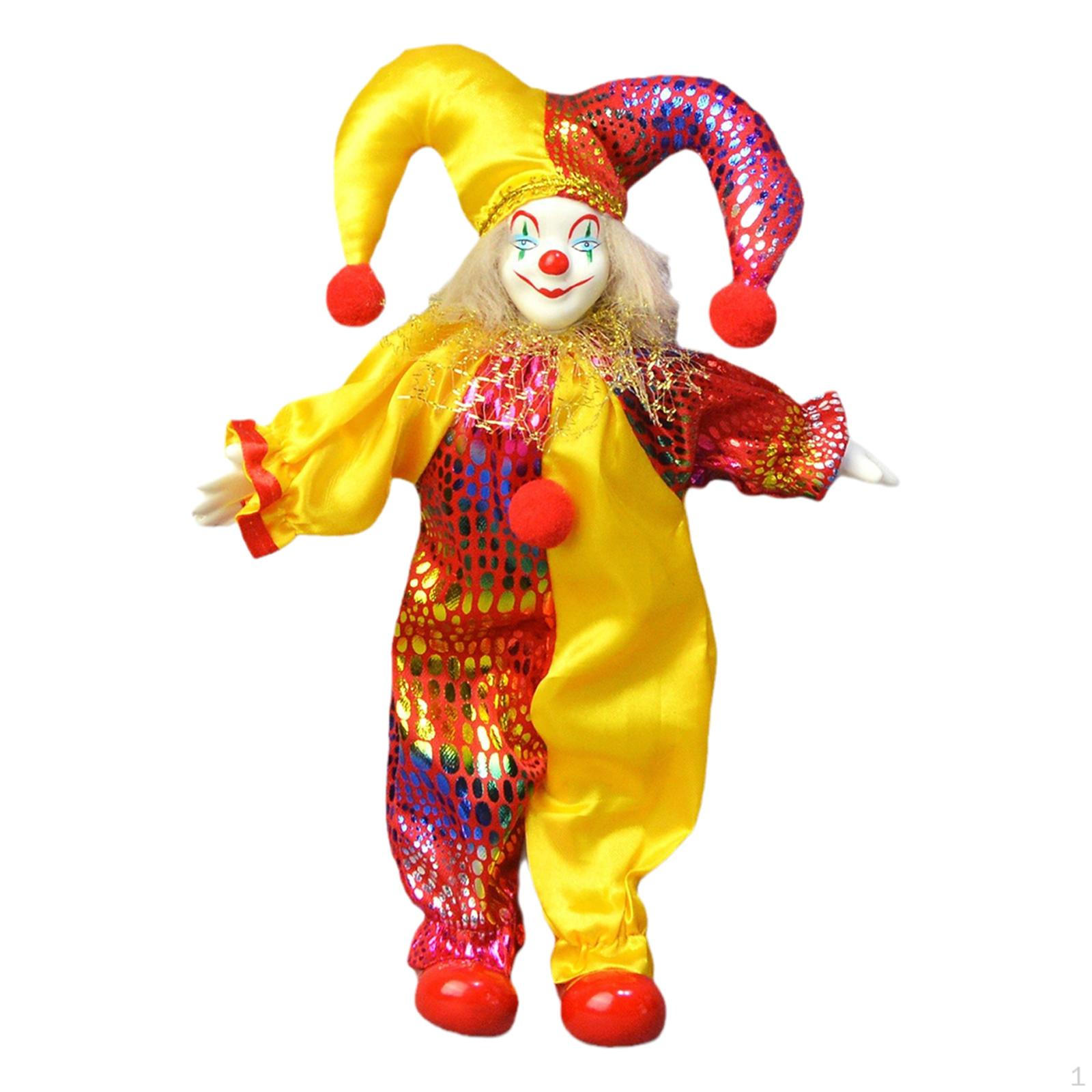 Clown Doll Model Table Decoration Desk Decor Crafts Ornament Figure for Home Room