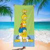 Popular Anime Cartoon Simpson Beach Towel Microfiber Quick-Drying Towel Strong Absorbent Bath Towel