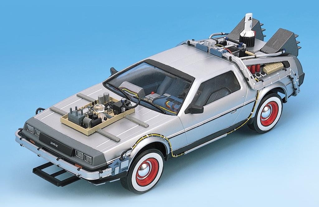 Aoshima Bunka Kyozaisha Movie Mecha Series Back to the Future Part III Time Machine Plastic Model 1/24 BT-03