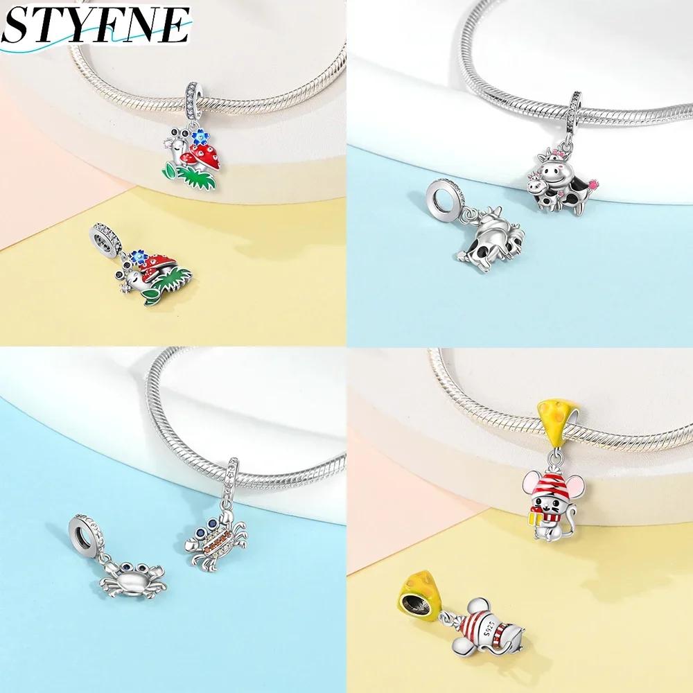 Coppercreative Animal Series Bee Squirrel Cheese Mouse Original Charm Fit Diy Bracelet Women'S Jewelry Making Gift