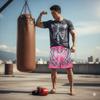 Skeleton Hand Muay Thai Kickboxing Boxing Training Print Shorts Martial Art Boxer Unisex Men Women Kid Pants Fighting Fitness Gym Sport Workout