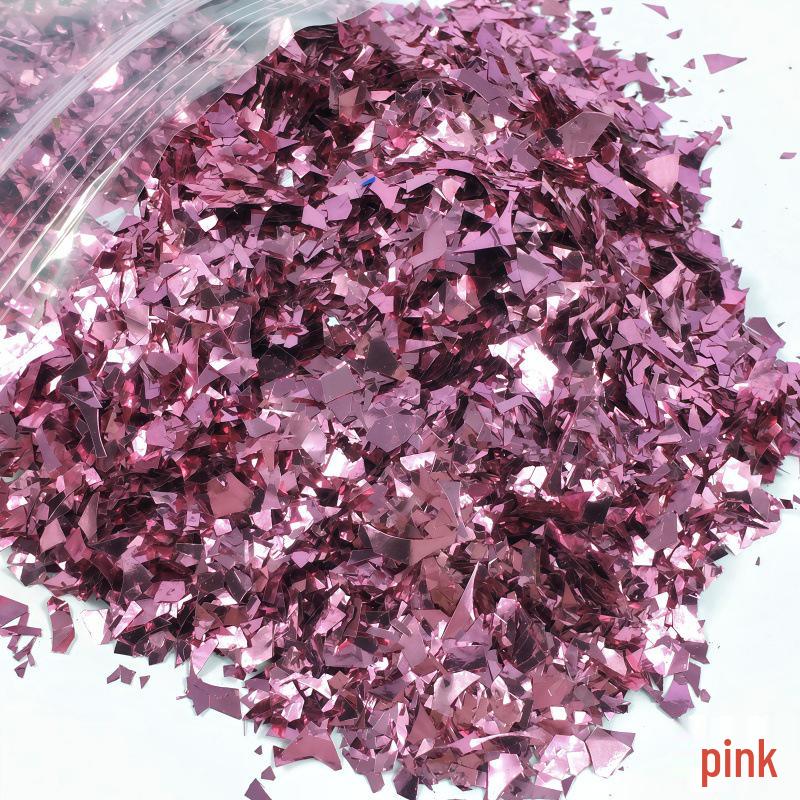 DIY Irregular Nail Shell Paper Fragments – 10g Bag for Slime, Epoxy Resin, Crafting.