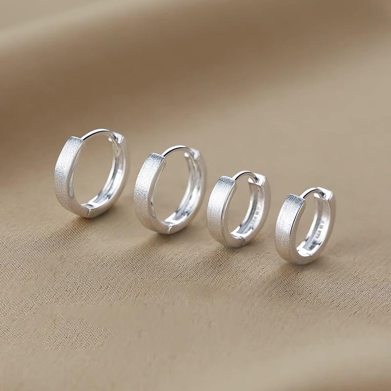 Personalised Vein Circle Earrings Female Light Luxury Niche Senior Sense Elegant Simple Lightweight Minimalist Hoop Earrings