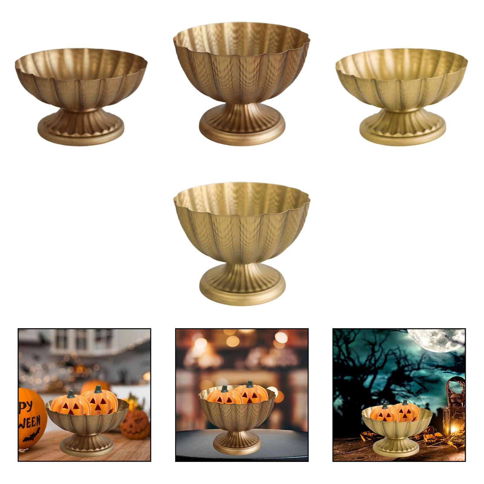 French Urn Planter Flower Vase Arrangement Container Basin Holder Decorative Metal Ornament for Bedroom Indoor Wedding Office