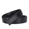 Genuine Leather No Buckle Belt Non-porous Embossed Automatic Buckle Belts Crocodile Pattern Classic Men's 3.5cm Belts