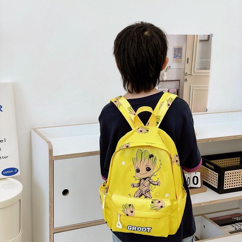 America Pattern Captain Kids School Backpack For Early Education