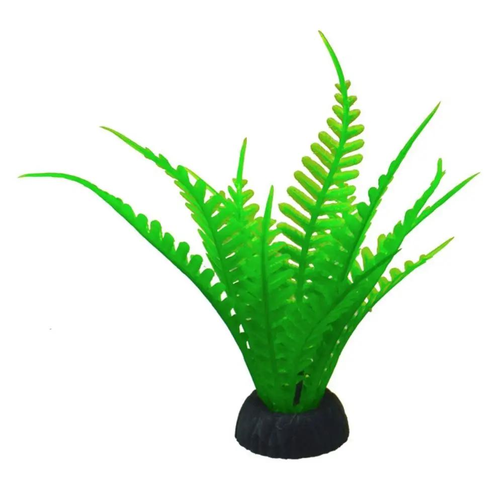 Artificial Aquarium Decorative Pvc Aquatic Plants Simulation Water Weeds Ornament Fish Tank Grass Flower Decoration Accessories