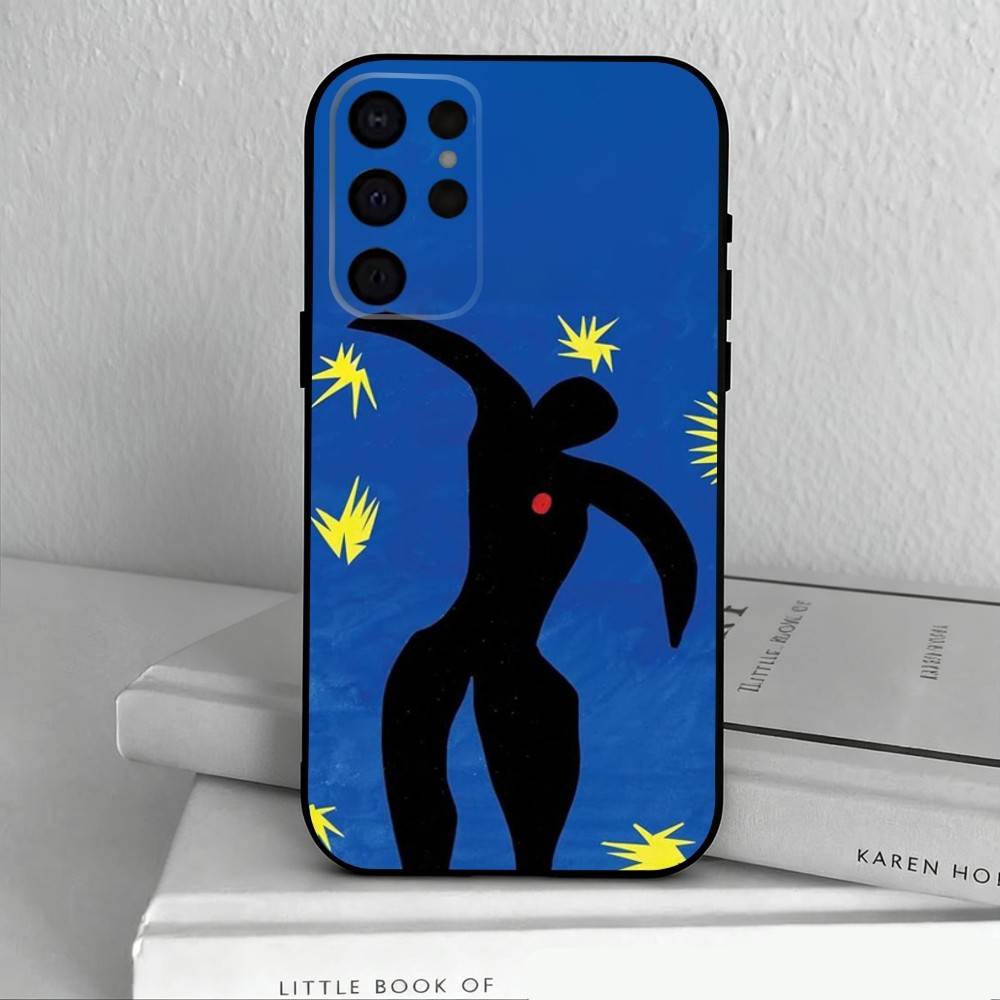 H-Henri M-Matisse Art PaI Phone Case For Samsung S25,S24,S21,S22,S23,S30,Ultra,S20,Plus,Others Soft Black Cover