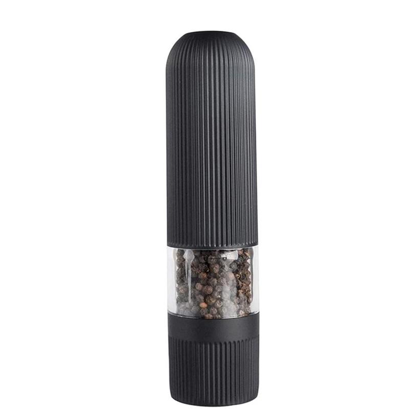 

Gingira Automatic Salt Pepper Grinder Electric Spice Mill Seasoning Adjustable Coarseness Kitchen Tools Grinding For Cooking BBQ чёрный
