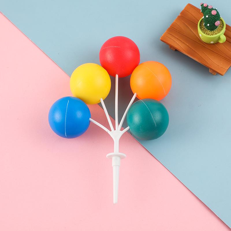 Topper Colorato per Torta Palloncino Macaron per Feste di Compleanno