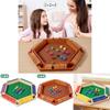 Wooden Family Board Game With Six Side Flip Panels For Kids And Adults