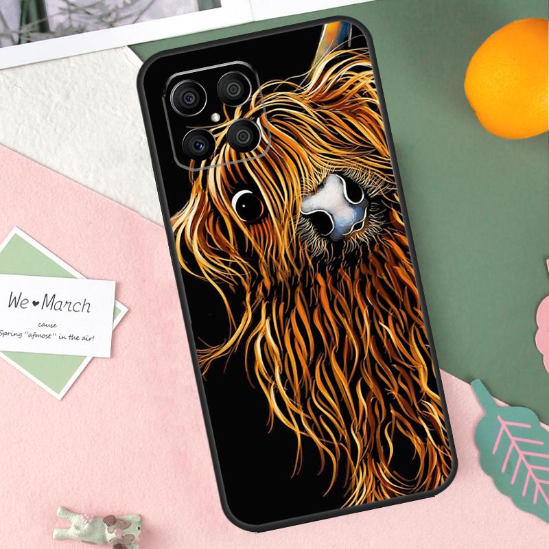 Highland Cows Case For Honor 200 Lite 50 70 90 X9b X9a X8b X8a X8 X9 X9c Honor Magic 7 Pro 5 6 Lite Cover