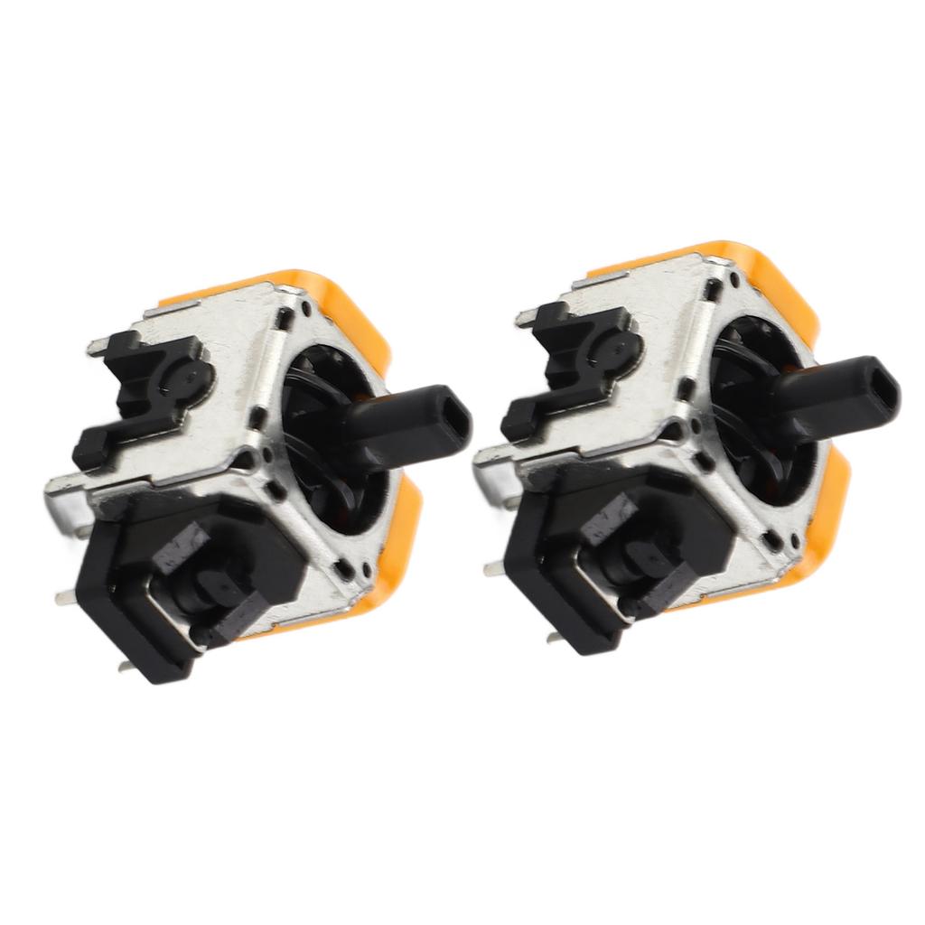2Pcs Hall Effect 3D Analog Sensor Joystick Module Rocker Replacement 3D Analog Sensor Potentiometer for Game Controller