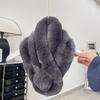 New Designer Gift Luxury Furry Faux Fur Winter Scarf for Women