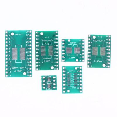 Hot Sale 30/35Pcs SOP24 SOP8 SOP14 SOP16 SOP20 SOP28 SMD Turn To DIP Adapter Converter Plate SOP 8 14 16 20 24 28 PCB Board Kit