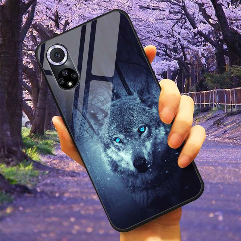 For Honor 50 Pro Case Tempered Glass Starry Marble Hard Back Cover for Huawei Honor 50 Phone Cases Honor50 Protective