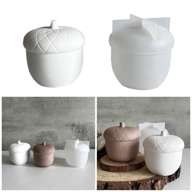 Haselnussform Silikon Kerzenform Silikon Ornamentformen Silikontextur Geeignet für Basteln und Heimdekorationen