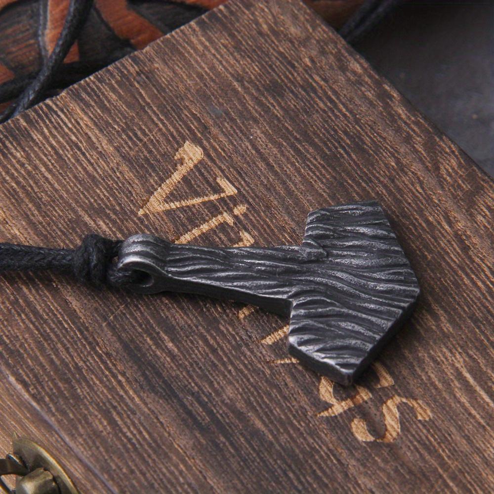 Never Fade Iron Grey Hammer Mjolnir Necklace Viking Scandinavian Norwegian Viking Necklace