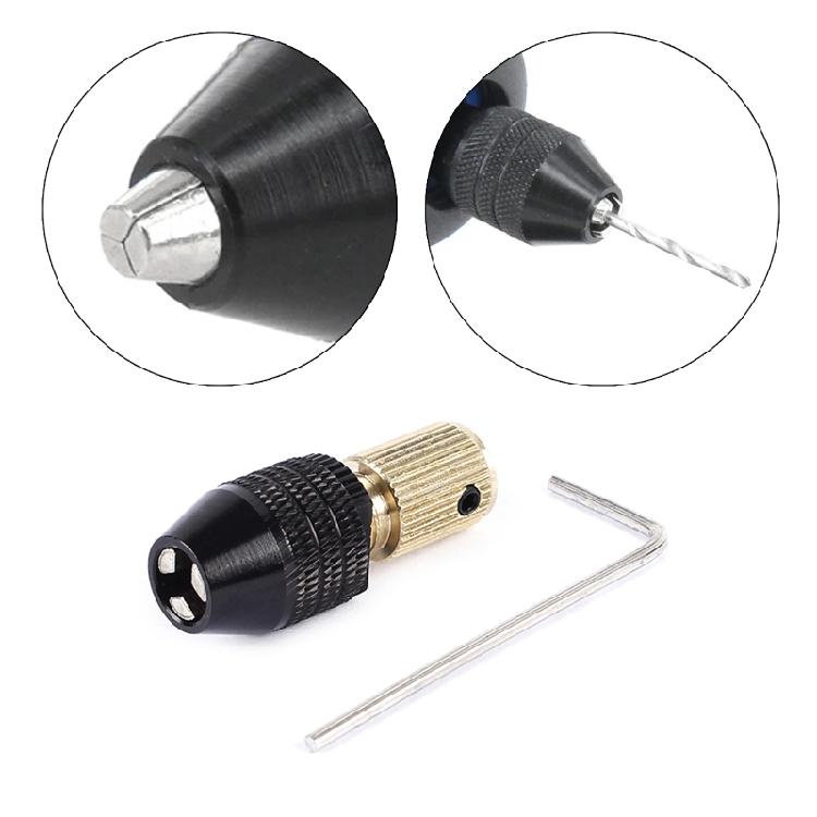 Universal Mini Chuck Fixturing Clamp Drill Chuck Adapter for Rotary Tools