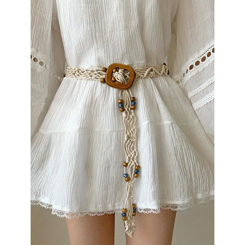 Bohemian Waist Fashionable Accessories For Women Featuring Versatile Wax Rope Design For Everyday Use
