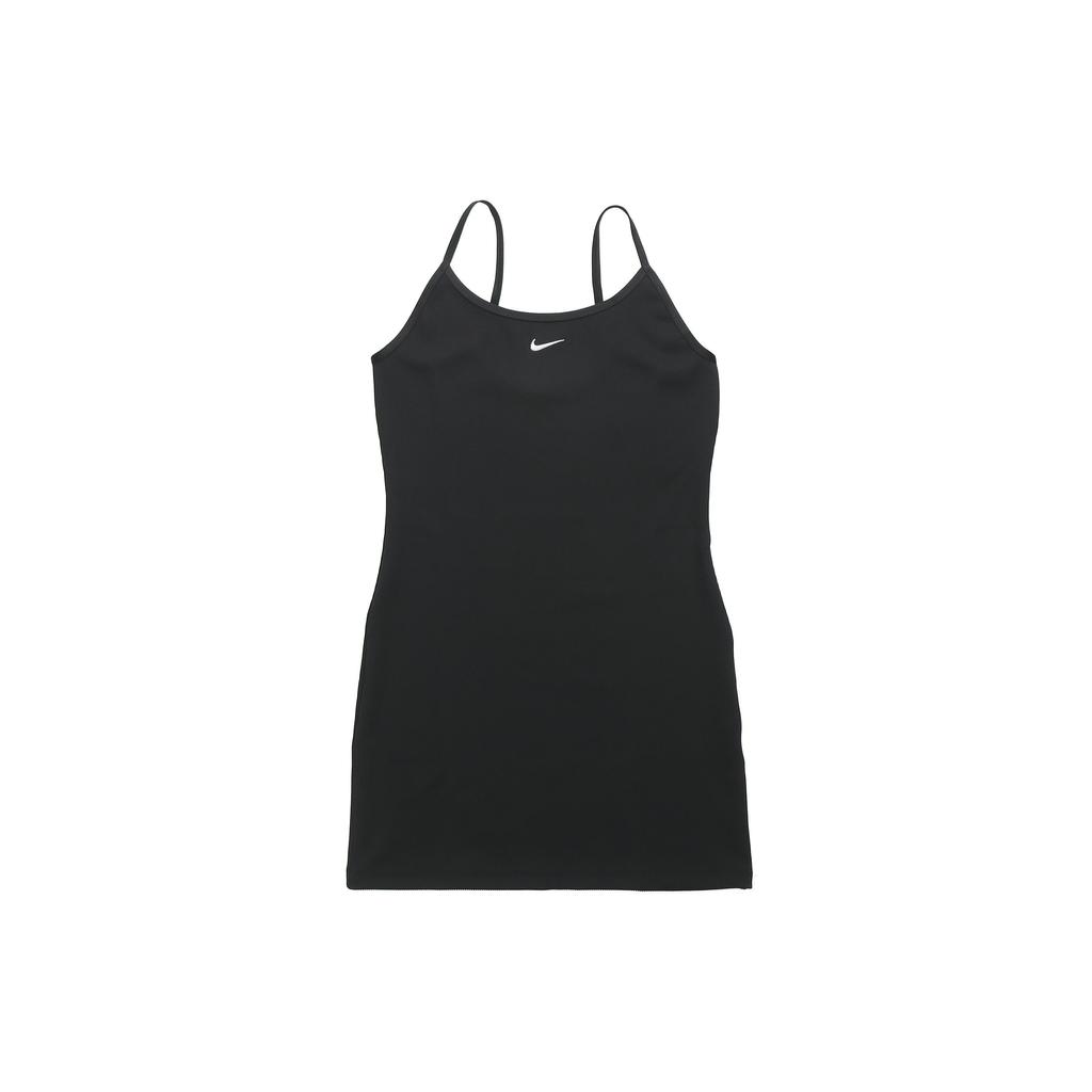 Nike Solid Color Knitted Sleeveless Dress Women Dresses Black DM8878-010
