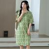 Women's Summer Cotton Loose Casual Short Sleeve Nightdress