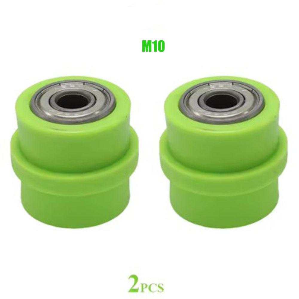 2pcs 8mm 10mm Motorcycle Chain Tensioner Motocross Wheel Guide Drive Roller Pulley ATV Moto Accessories Enduro Dirt Pitbike