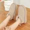 Short Snow Boots Women's Winter New Thick-soled Velvet Bread Shoes Comfortable and Simple Outer Cotton Shoes