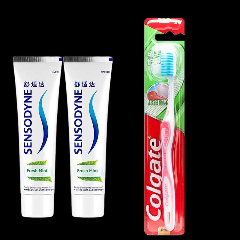Sensodyne Fresh Mint Toothpaste with Toothbrush Set