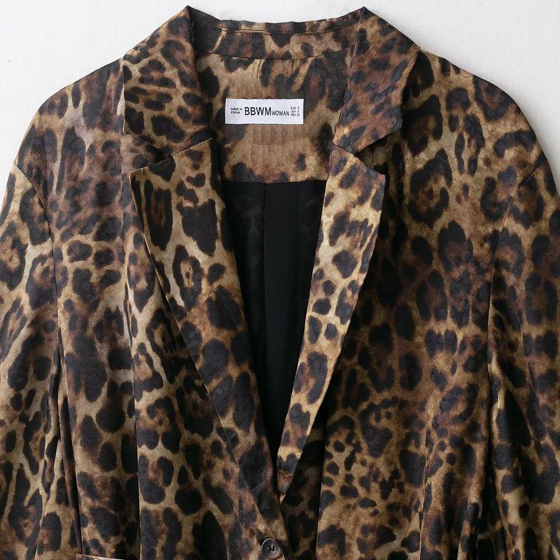 Kaslead New Women clothes Western Style Animal Pattern Print Outerwear Jacquard Pants 8640156 8567156