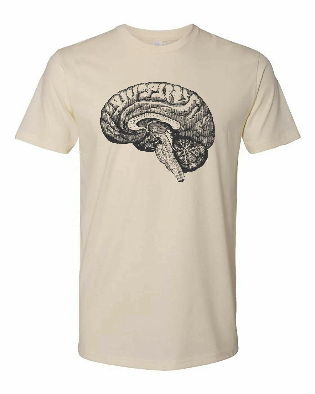 

Cottage Cult Clothing Tee T Shirt Cotton Medical Anatomy Victorian Art Brain #3 2XL