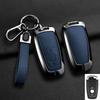 Zinc Alloy Leather For Lincoln Corsair Nautilus Aviator Navigator Continental Car Key Case Shell Keychain Keyring Car Key Cover