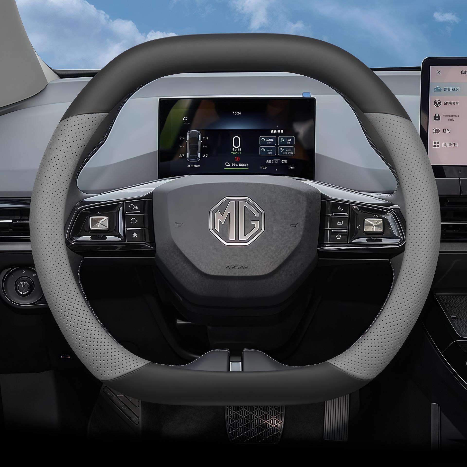 

All-Season Steering Wheel Cover for SAIC MG4 - Essential for Interior Upgrades.