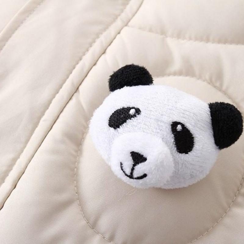 Winter Childrens Thickened Bodysuit Baby Clothes Warm Hooded Fleece Jumpsuit