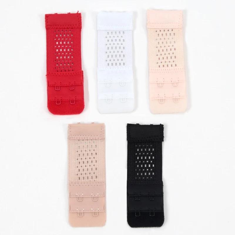 5pcs Bra Extender for Women's Elastic Bra Extension Strap Hook Clip Expander Adjustable Belt Buckle Intimates Accessories