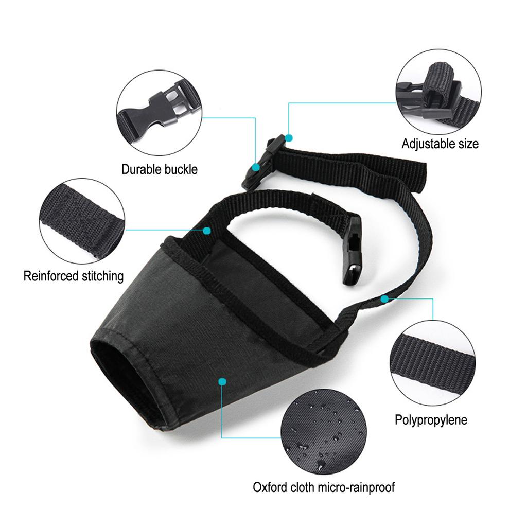 Dog Muzzle Dog Mouth Cover Anti Bite Anti Misuse Dog Mouth Cover Waterproof Dog Stop Barker