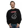 Disney Mens Mickey Mouse Thumbs Up Sweatshirt