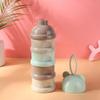 1PCS 4 Layer Baby Formula Dispenser Side Open Milk Powder Container Feeding Storage Box