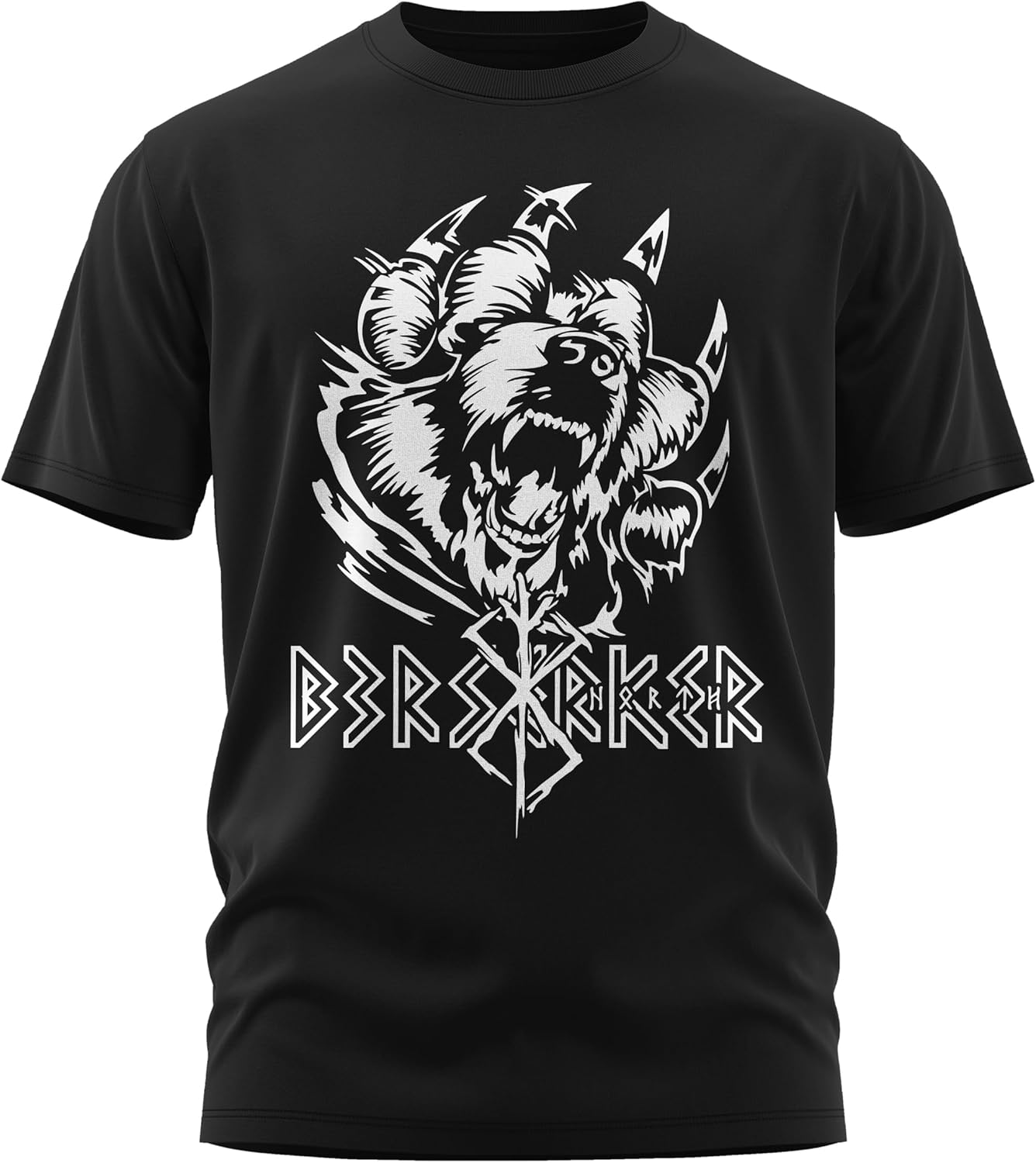 

Nordic Warrior Bear Fighter Valhalla Berserker TShirt 100 Cotton ONeck Short Sleeve Summer Casual Mens Tshirt Size S3XL 4XL