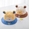 Cute Bear Baby Fisherman Cap Breathable Soft Cotton Infant Boy Girl Bucket Hat Casual Travel Sun Protection Toddler Sun Hats