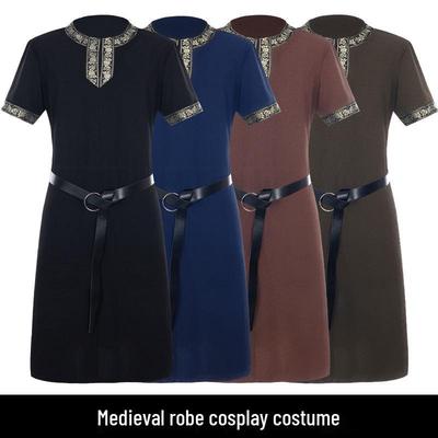 Středověký vikingský renesanční plášť pirátský kostým pro cosplay a jevištní představení