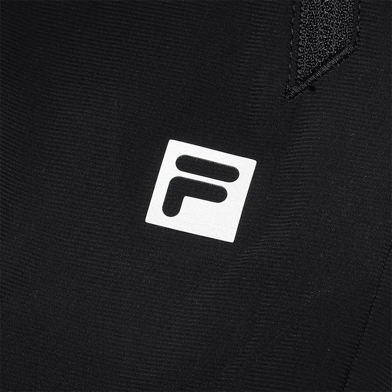 Fila Athletics Fitness Mid-Rise Tapered Solid Color Long Pants Cool Feel Knitted Sports Pants Men Bottoms Deep-Black A61M421602FBK