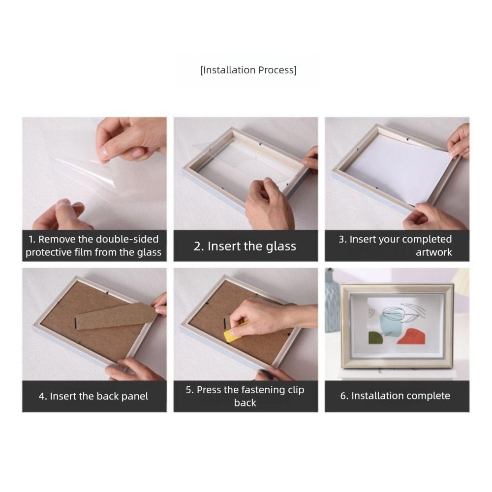 Circular Wood Picture Frame Stand Multicolor Picture Display Frame Simple Photo Frame  Gift