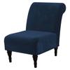 Velvet Accent Chair Covers High Stretch Armless Chair Covers for Living Room Luxury Thick Velvet Chair Slipcovers