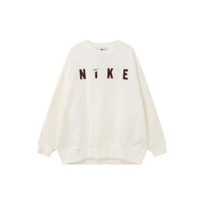 Letter Round Neck Loose Casual Sweatshirt Women Sweatshirt Beige FV4012-133