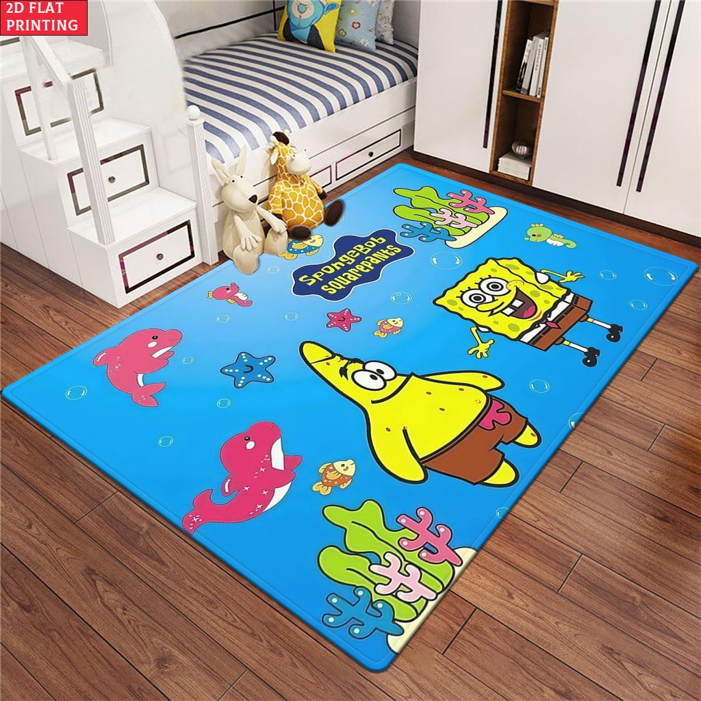 Good partner print Large Room Carpet Non Slip Cartoon Kids Bedroom Living Room Floor Mat Home Decor Children's Play Carpet