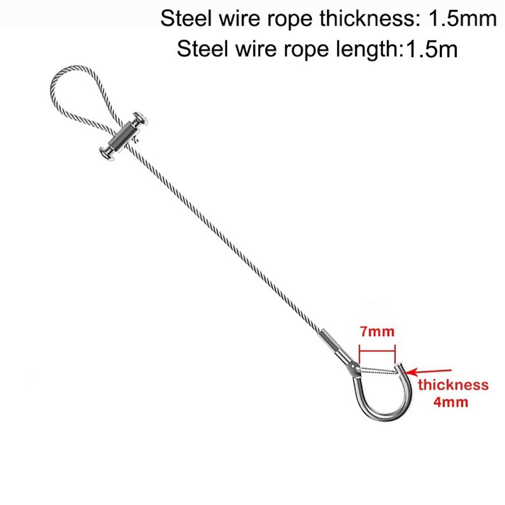 New Stainless Steel Wire Rope Adjustable With Locking Retractable Fastening Lighting Hanging Wire