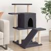 Vidaxl Cat Tree, With Sisal Posts, Dark Grey, 97 Cm