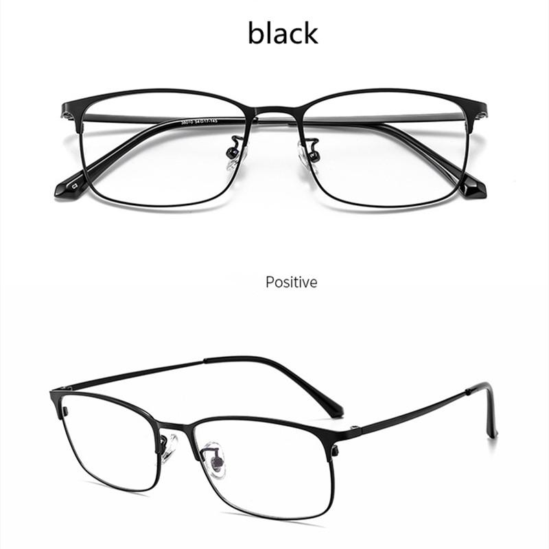 New Business Anti Blue Light Blocking Men Reading Glasses Cr-39 Resin Aspheric Glasses Lenses Metal Retro Frame Optical Eyewear